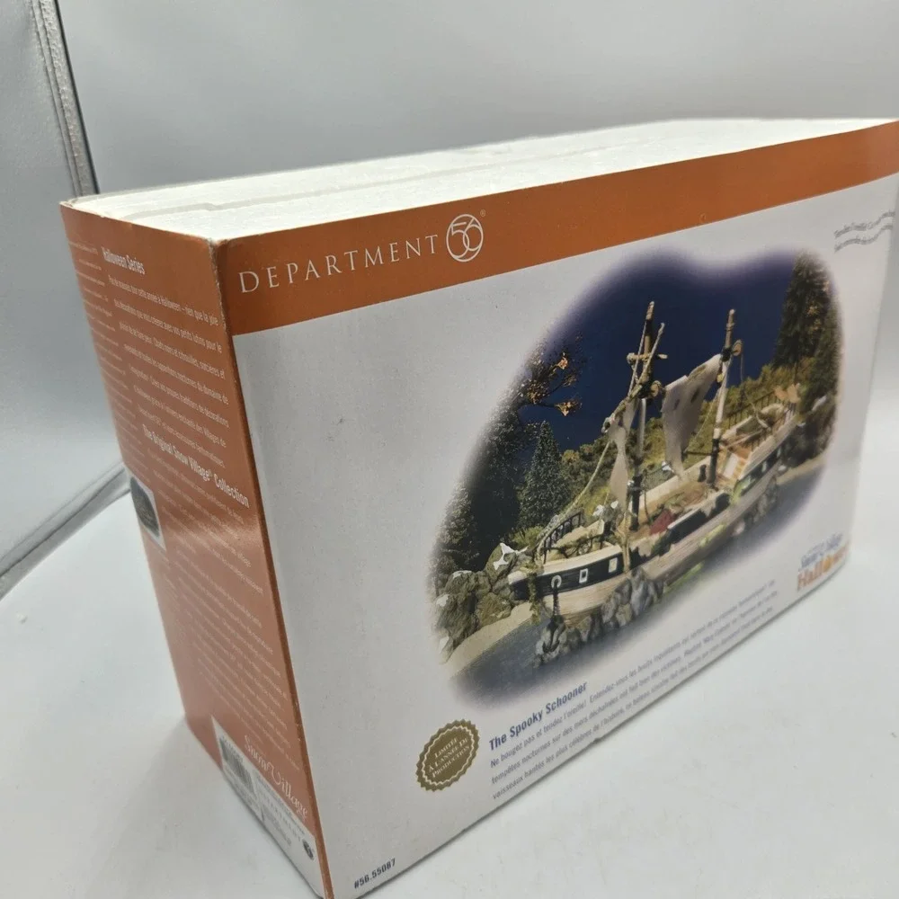 Department 56 Snow Village Halloween Spooky Schooner Limited Edition #56.55087